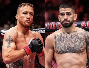 Ilia Topuria and Justin Gaethje