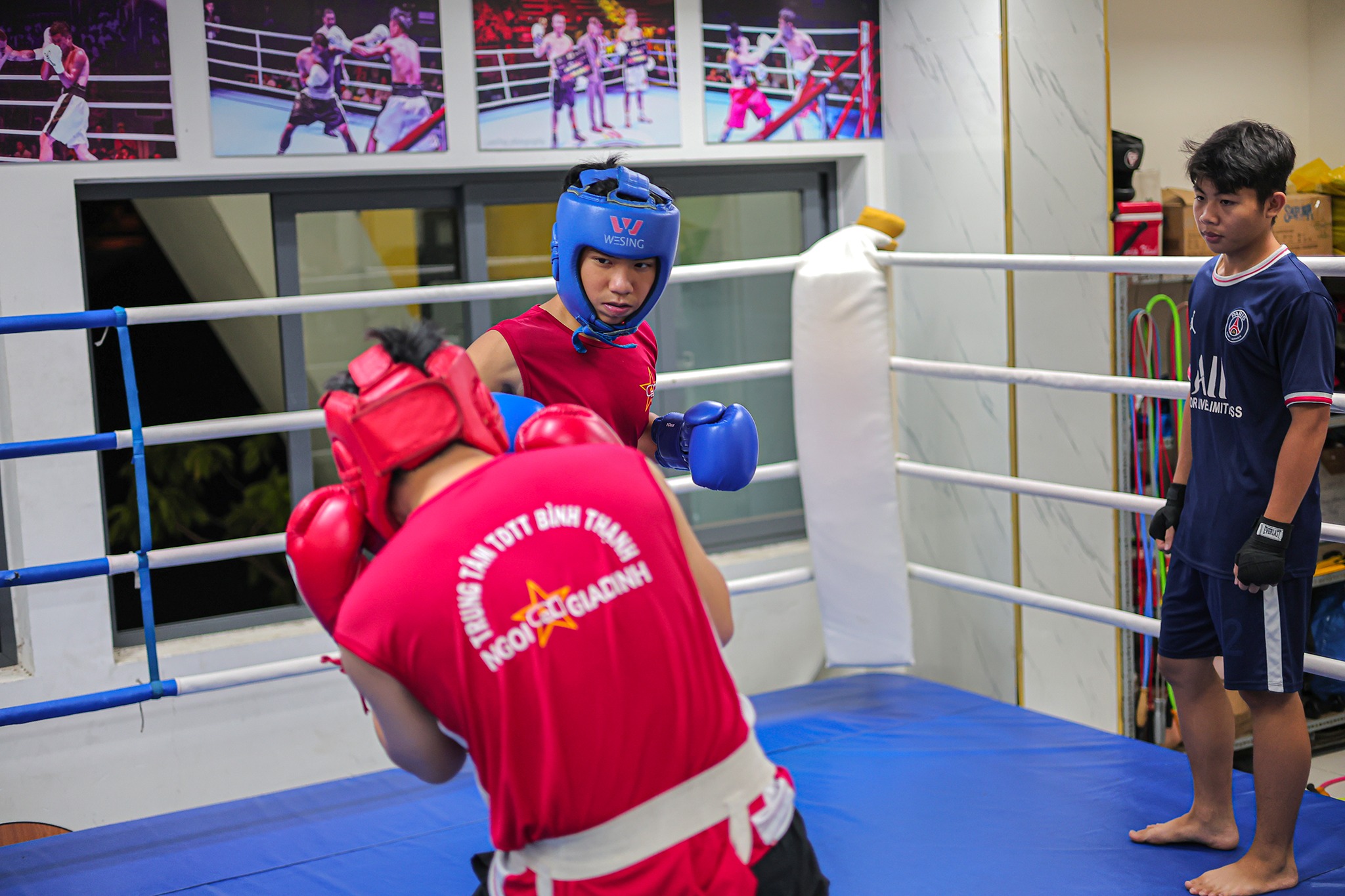 Tập đấm bốc tại Boxing Ngôi Sao Gia Định