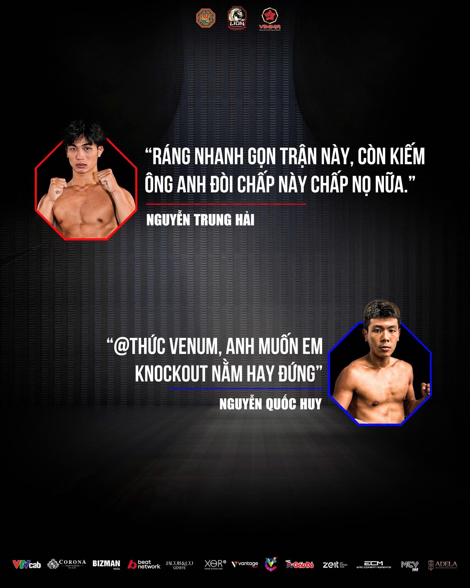 Trung Hải và Quốc Huy trash talk trước trận đấu