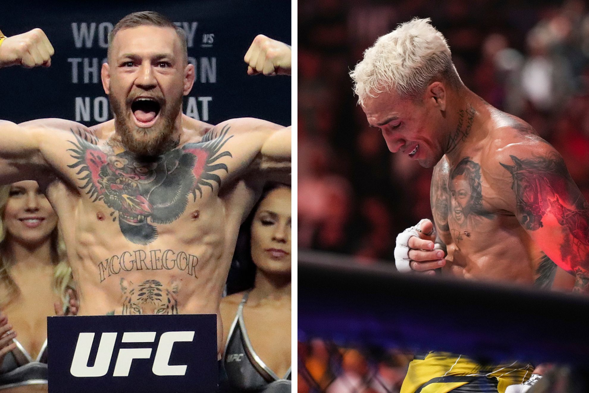 Charles Oliveira và Conor Mcgregor